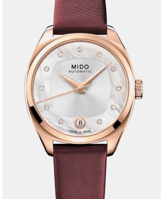 Mido - Belluna Royal Lady Special Edition - Watches (Rose Gold, Silver & Burgundy) Belluna Royal Lady Special Edition