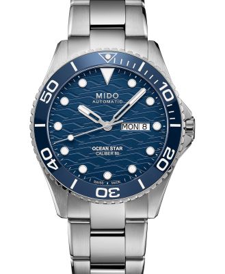Mido - Ocean Star 200C - Watches (Blue & Silver) Ocean Star 200C