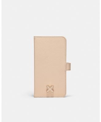 MIMCO - Hendrix Flip Case For Iphone 14 Pro Max - Tech Accessories (Neutrals) Hendrix Flip Case For Iphone 14 Pro Max