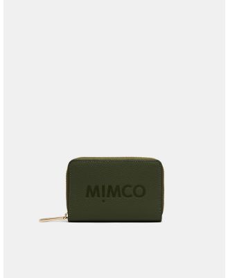 MIMCO - Patch Leather Medium Wallet - Wallets (Green) Patch Leather Medium Wallet