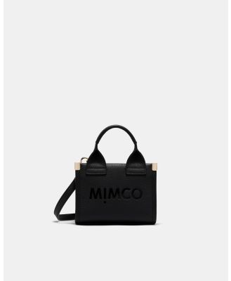 MIMCO - Patch Leather Micro Tote Bag - Bags (Black) Patch Leather Micro Tote Bag