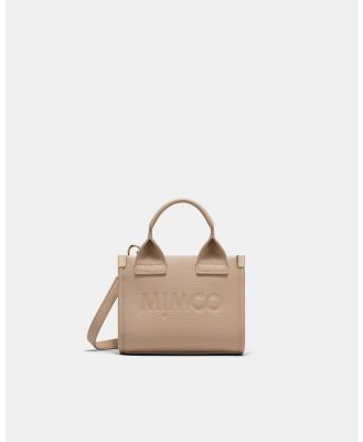 MIMCO - Patch Leather Micro Tote Bag - Bags (Neutrals) Patch Leather Micro Tote Bag