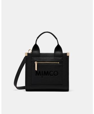 MIMCO - Patch Leather Mini Tote Bag - Bags (Black) Patch Leather Mini Tote Bag
