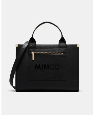 MIMCO - Patch Leather Tote Bag - Bags (Black) Patch Leather Tote Bag