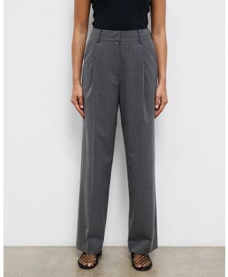 Minima Esenciales - Kian Pinstripe Pants - Pants (Grey Stripe) Kian Pinstripe Pants