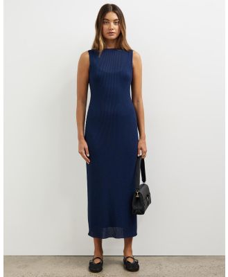Minima Esenciales - Scout Ribbed Knit Dress - Bodycon Dresses (Midnight) Scout Ribbed Knit Dress