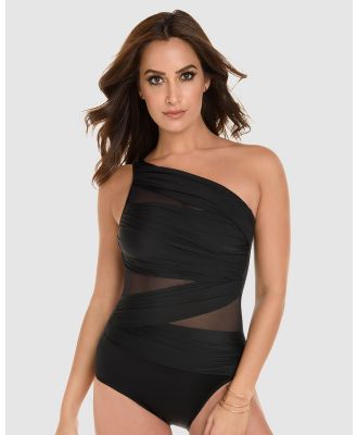 Miraclesuit Swimwear  - Jena One Shoulder Shaping Swimsuit - One-Piece / Swimsuit (Black) Jena One Shoulder Shaping Swimsuit