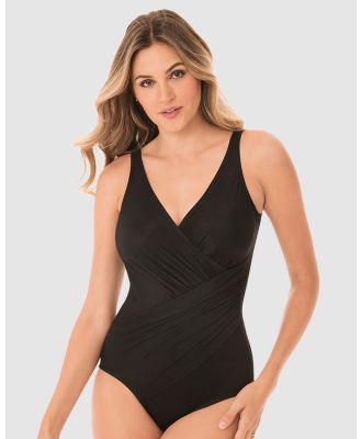 Miraclesuit Swimwear  - Must Have Oceanus Underwired Shaping Swimsuit DD E Cups - One-Piece / Swimsuit (Black) Must Have Oceanus Underwired Shaping Swimsuit DD-E Cups