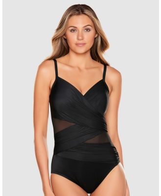 Miraclesuit Swimwear  - Network Mystique Underwired Shaping Swimsuit - One-Piece / Swimsuit (Black) Network Mystique Underwired Shaping Swimsuit