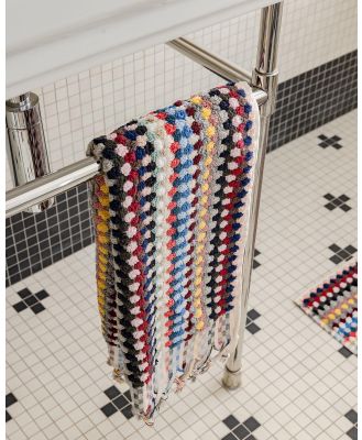 Miss April - Pompom Hand Towel - Bathroom (Red) Pompom Hand Towel