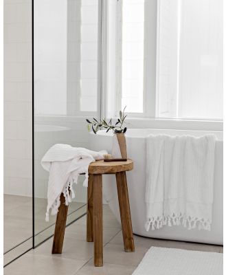Miss April - Turkish Cotton Bath Towel - Bathroom (White) Turkish Cotton Bath Towel