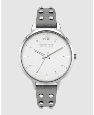 Missguided - Missguided Grey Stud - Watches (Grey) Missguided Grey Stud