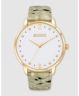 Missguided - Missguided Snake Skin - Watches (Grey) Missguided Snake Skin