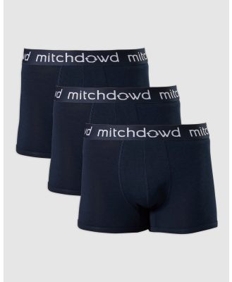 Mitch Dowd - Bamboo Trunk 3 Pack   Navy - Underwear (Navy) Bamboo Trunk 3 Pack - Navy