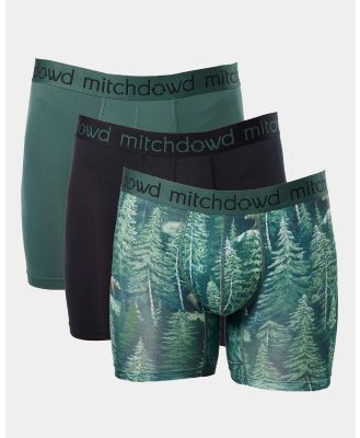 Mitch Dowd - Eco Forest Bears Recycled Repreve(R) Comfort Trunk 3 Pack   Forest - Trunks (Green) Eco Forest Bears Recycled Repreve(R) Comfort Trunk 3 Pack - Forest