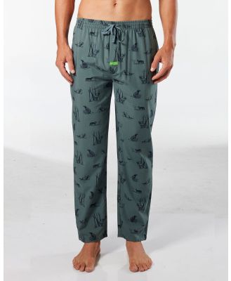 Mitch Dowd - Forest Icons Bamboo Woven Sleep Pant   Forest - Sleepwear (Green) Forest Icons Bamboo Woven Sleep Pant - Forest