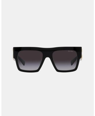 Miu Miu - 0MU 10WS - Square (Black) 0MU 10WS