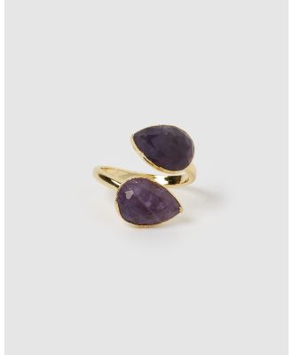 Miz Casa and Co - Destiny Ring - Jewellery (Gold Amethyst) Destiny Ring