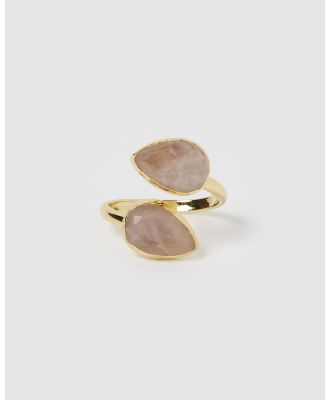 Miz Casa and Co - Destiny Ring - Jewellery (Gold Rose Quartz) Destiny Ring