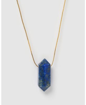 Miz Casa and Co - Mini Willa Necklace - Jewellery (Blue Lapis Gold) Mini Willa Necklace