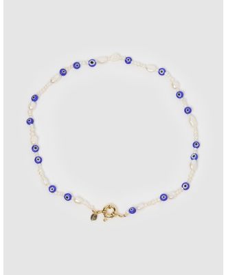 Miz Casa and Co - Strike Choker - Jewellery (Pearl Blue) Strike Choker