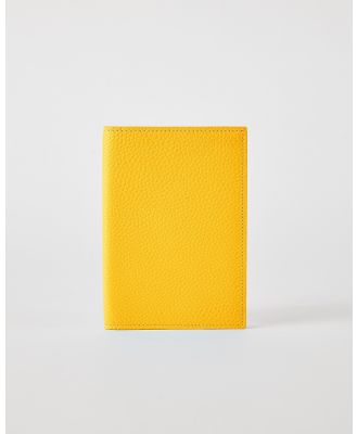 Mon Purse - Leather Passport Holder - Bags (Yellow) Leather Passport Holder