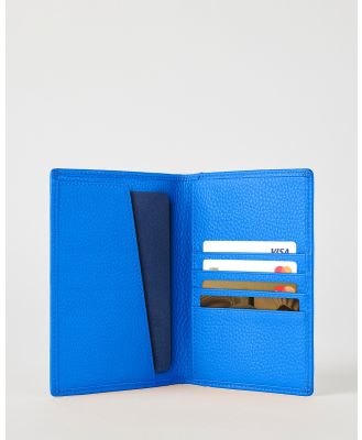 Mon Purse - Luxe Leather Passport Wallet - Bags (Cobalt) Luxe Leather Passport Wallet