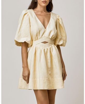 MON RENN - Bask Mini Dress - Dresses (Lemon) Bask Mini Dress