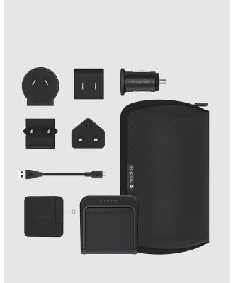 Mophie - mophie ChargeStream Int Travel Kit - Travel and Luggage (Black) mophie ChargeStream Int Travel Kit