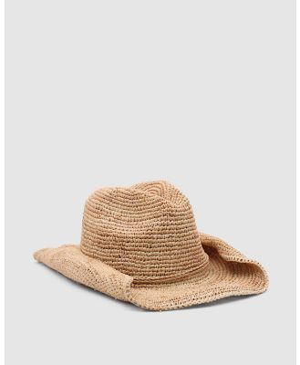 Morgan & Taylor - Fern Cowboy Hat - Hats (Natural) Fern Cowboy Hat