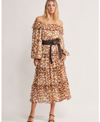 MOS The Label - Desert Floral Midi Dress - Dresses (Stripe - Print) Desert Floral Midi Dress