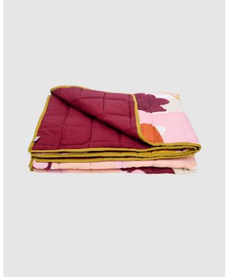 Mosey Me - Clay Quilted Throw - Home (Berry) Clay Quilted Throw