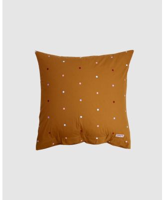 Mosey Me - Mocha Dot Euro Pillowcase Set - Home (Chartreuse) Mocha Dot Euro Pillowcase Set
