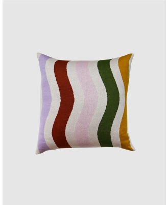 Mosey Me - Wave Knitted Cushion - Home (Multi) Wave Knitted Cushion