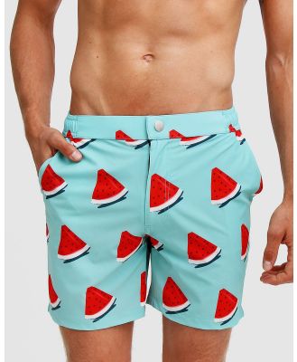 Mosmann - Melon Brando Tailored Swim Shorts - Swimwear (Multicolour) Melon Brando Tailored Swim Shorts