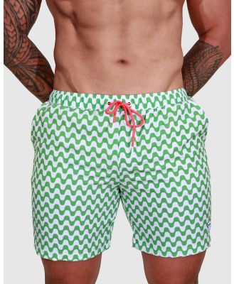 Mosmann - Ola (Green)   Swim Shorts - Swimwear (Green) Ola (Green) - Swim Shorts