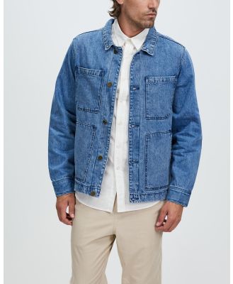 Mr Simple - Denim Trucker - Denim jacket (Vintage Blue) Denim Trucker