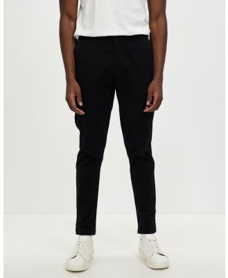 Mr Simple - Maxwell Slim Chino Pants - Pants (Black) Maxwell Slim Chino Pants