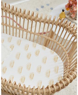 Mulberry Threads - Bamboo Bassinet Sheets   Fitted - Home (Yellow) Bamboo Bassinet Sheets - Fitted