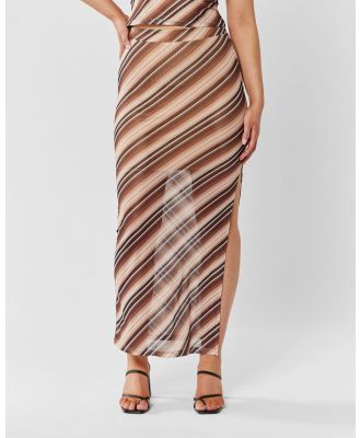 MVN - Break The Rules Skirt - Skirts (Brown) Break The Rules Skirt