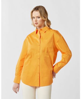 MVN - Deja Vu Oversized Shirt - Shirts & Polos (Orange) Deja Vu Oversized Shirt