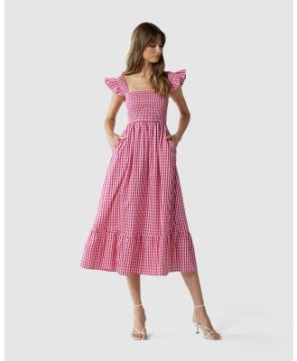 MVN - Full Bloom Dress - Printed Dresses (Pink) Full Bloom Dress