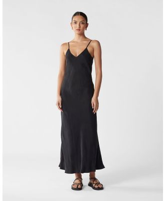 MVN - Pepperwood Cupro Slip Dress - Bridesmaid Dresses (Black) Pepperwood Cupro Slip Dress