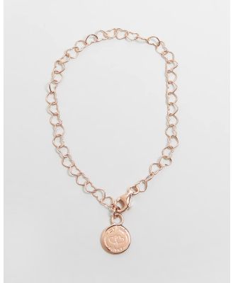 My Little Silver - Chain of Hearts Charm Bracelet   Kids - Jewellery (Rose Gold) Chain of Hearts Charm Bracelet - Kids