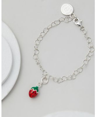 My Little Silver - Strawberry Chain of Hearts Charm Bracelet 16cm - Jewellery (Silver) Strawberry Chain of Hearts Charm Bracelet 16cm
