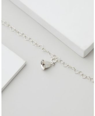 My Little Silver - Twinkle Bell Chain Of Hearts Charm Bracelet 16cm - Jewellery (Silver) Twinkle Bell Chain Of Hearts Charm Bracelet 16cm