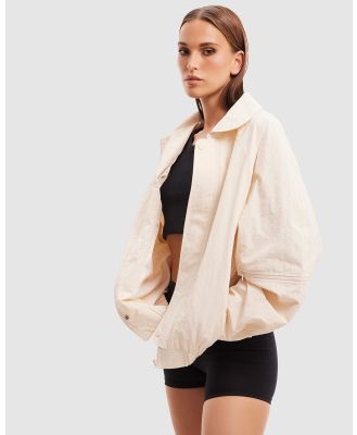 Nakedvice - The Jackson Ivory Bomber - Coats & Jackets (Ivory) The Jackson Ivory Bomber