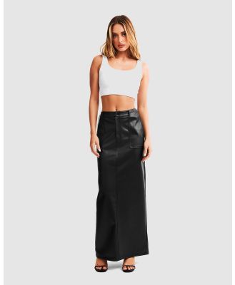 Nakedvice - The Lennox Skirt - Leather skirts (Black) The Lennox Skirt