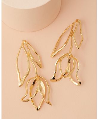 Native Sol - Like A Rose Earrings - Jewellery (Gold) Like A Rose Earrings