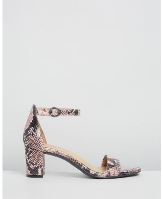 Naturalizer - Vera Heeled Sandal - Mid-low heels (Rose Snake) Vera Heeled Sandal